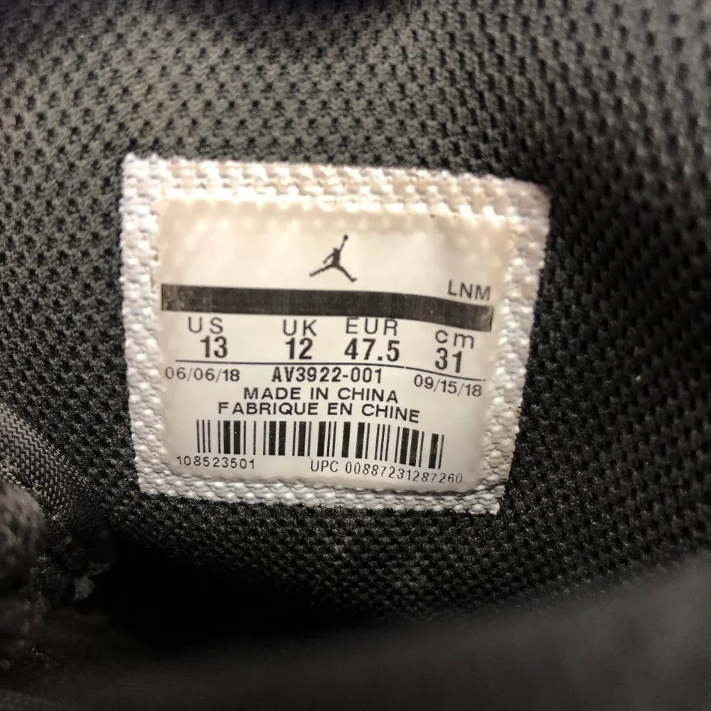 ~Used W/O Box! Men's Air Jordan Legacy 312 Black White Sneakers Size 13